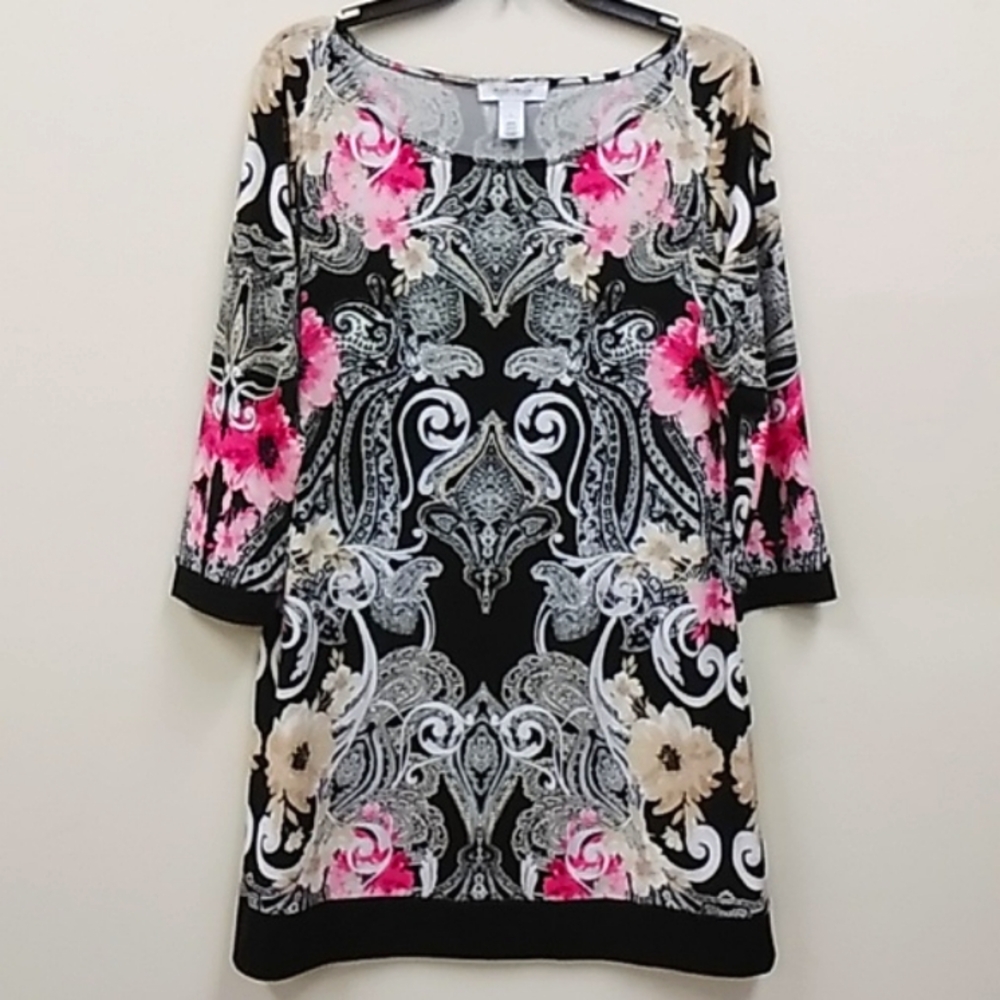 WHBM Ladies Paisley Tunic Top 1090